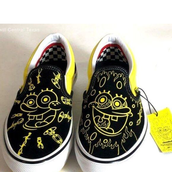 Vans Slip On Spongebob Sneakers - Size 8 - Picture 1 of 6